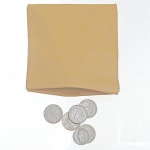 Mini Coin Pouch Purse, Leather Small Coin Wallet, Squeeze Coin Pouch Purse Chang